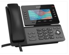 SNOM D862 Desktop IP phone with 1280 x 720-pixel tiltable 5-inch TFT colour display