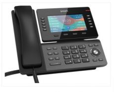SNOM D865 Desktop IP Phone with 12 SIP Accounts, Large tiltable 5 inch IPS color display