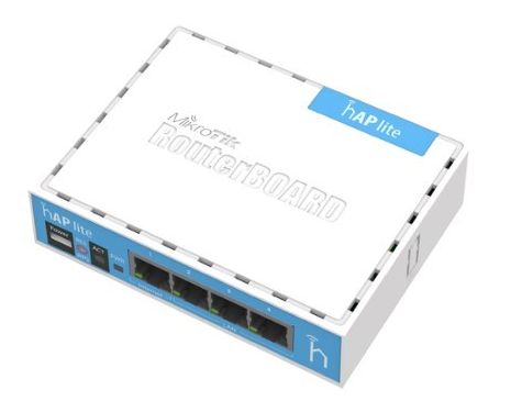 Mikrotik RB952Ui-5ac2nD  hAP ac lite. Dual-Concurrent 2.4/5GHz AP, 802.11ac, Five Ethernet ports, PoE-out on port 5, USB for 3G/4G support 