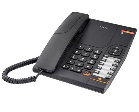 Alcatel TEMPORIS 380 Analog Corded Phone - Black 