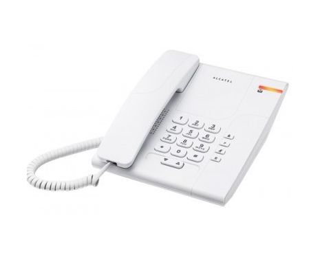 Alcatel TEMPORIS 180 Analog Corded Phone - White 