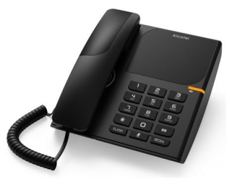 Alcatel T28 CE Analog Corded Phone - Black 