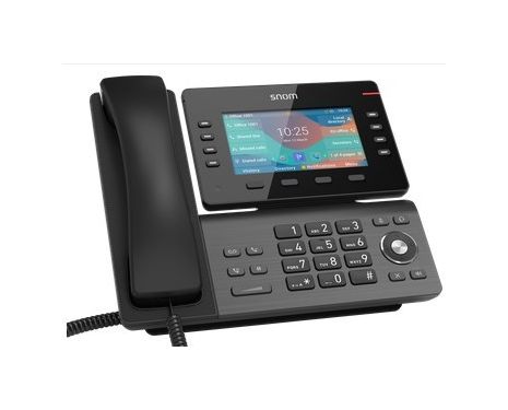 SNOM D862 Desktop IP phone with 1280 x 720-pixel tiltable 5-inch TFT colour display