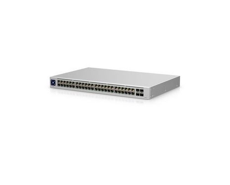 Ubiquiti USW-48  UniFi Gigabit Layer2 switch with 48 Gbit Eth ports and 2 SFP ports.