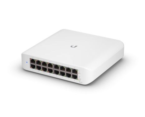 Ubiquiti USW-Lite-16-PoE Switch Lite 16 PoE The UniFi Switch Lite 16 PoE is a fully managed Layer 2 switch with sixteen Gigabit Ethernet ports for your RJ45 Ethernet devices. 