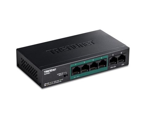 Trendnet TE-FP051  6-Port Unmanaged Fast Ethernet Long Range PoE+ Switch.