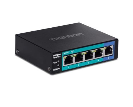 TRENDnet TE-GP051  5-Port Gigabit PoE+ Switch