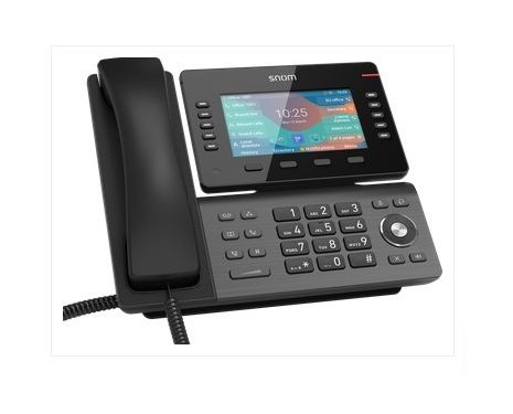 SNOM D865 Desktop IP Phone with 12 SIP Accounts, Large tiltable 5 inch IPS color display