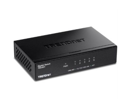 TRENDnet TEG-S51  5-Port Gigabit Switch with metal case