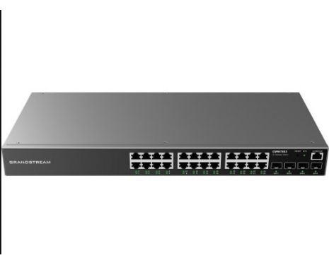 Grandstream GWN7803 Enterprise 24-Port Gigabit L2+ Managed Network Switch with 4 Gigabit SFP Uplink Ports