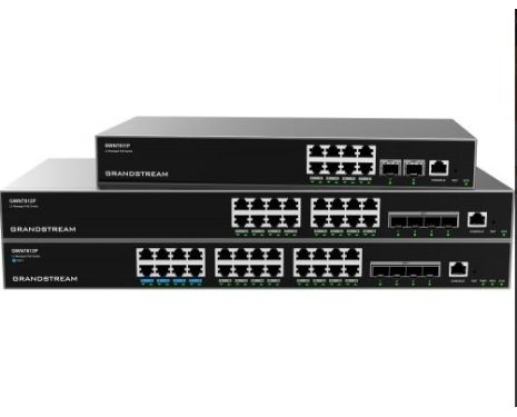 Grandstream GWN7812P 16-Port Enterprise Layer 3 Managed PoE Switch with 4x 10G SFP+ Uplink Ports