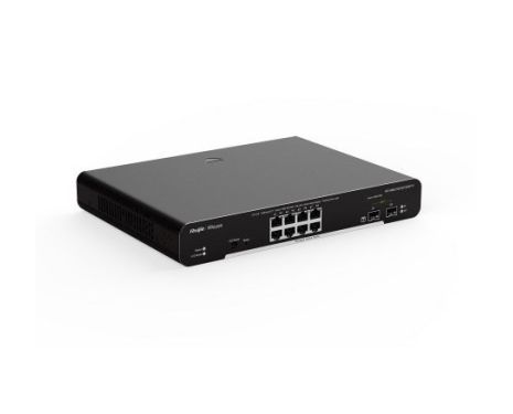 Ruijie-Reyee RG-NBS3100-8GT2SFP-P 10-Port Gigabit L2 Managed POE Switch with 8 Gigabit POE/POE+ Ports and 2 SFP Slots