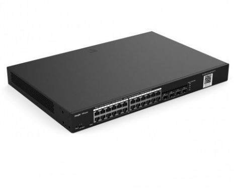 Ruijie-Reyee RG-NBS3100-24GT4SFP-P 28-Port Gigabit L2 Managed POE Switch with 24 Gigabit POE/POE+ Ports and 4 SFP Slots