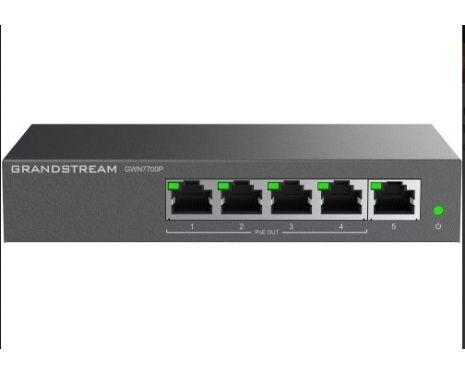 Grandstream GWN7700P 5-Port Gigabit Unmanaged PoE Switch