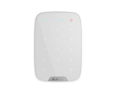 Ajax KeyPad (White) Ασύρματο πληκτρολόγιο αφής 