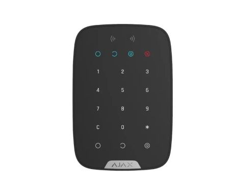 AJAX KEYPAD PLUS BLACK  Ασύρµατο πληκτρολόγιο αφής με ενσωματωμένο Proximity Reader